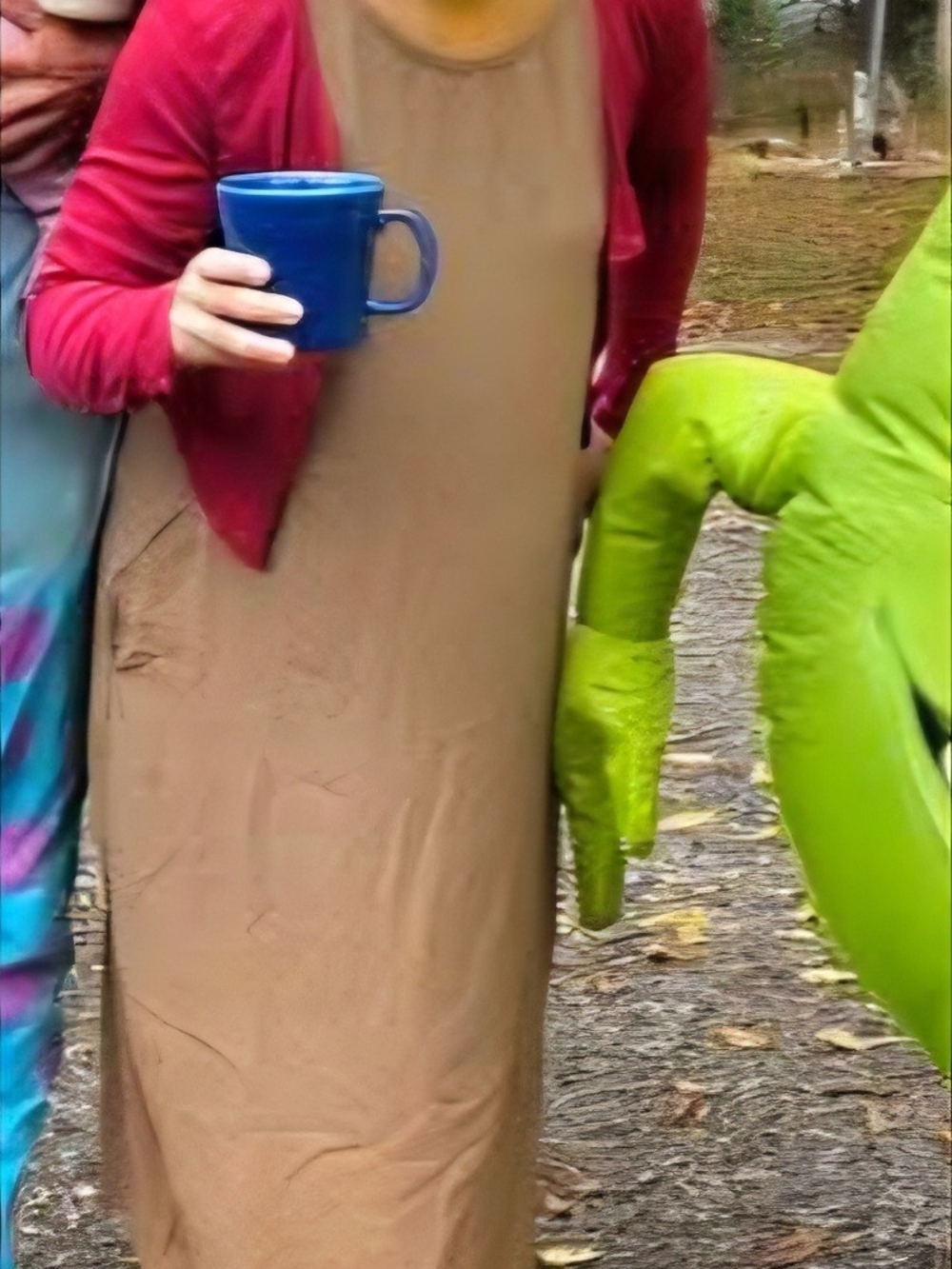 Kids Brown Sipper Costume with Pink Cardigan